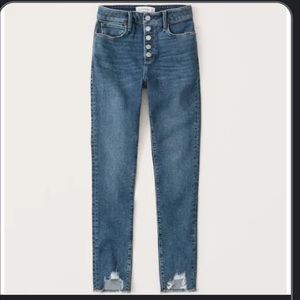Abercrombie & Fitch High Rise Super Skinny Ankle Jeans